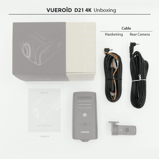 Vueroid D21 4K 2CH 256GB Rejestrator jazdy PREMIUM VUEROID D21 4K 2CH.
